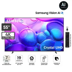 SAMSUNG - Televisor Samsung 55 Crystal UHD Tizen Os Smart UN55DU8000