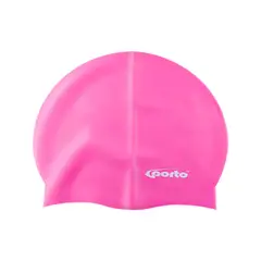 PORTO - GORRO PARA NATACIÓN SILICONA TALLA ESTÁNDAR ROSADO