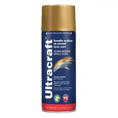 GENERICO - PINTURA EN SPRAY DORADO METÁLICO 400ML, ULTRACRAFT 40039