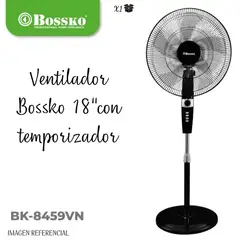 BOSSKO - Ventilador Pedestal 18″ con Temporizador - BK8459VN