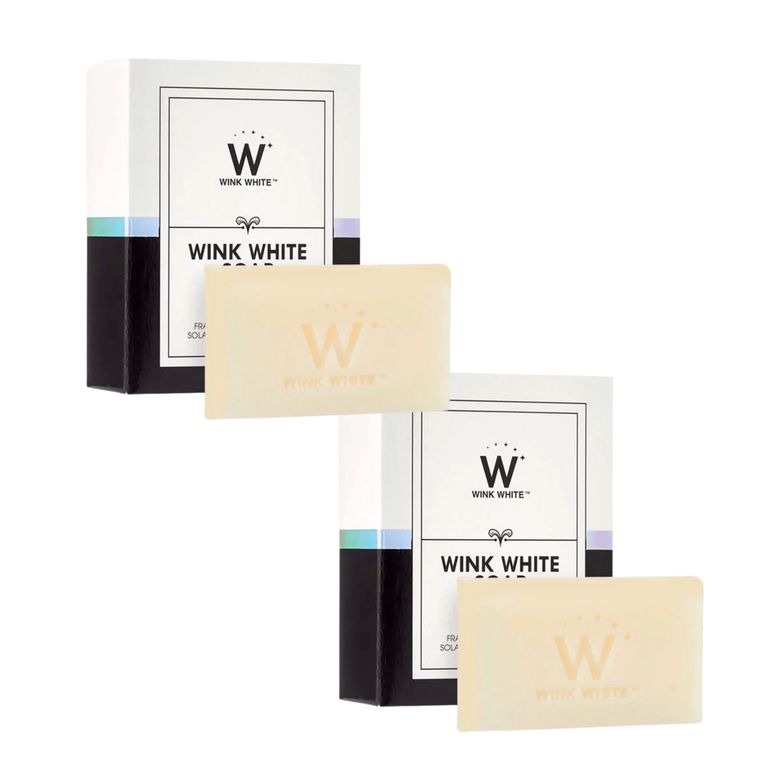 Jabón Aclarador de Rostro y Corporal WINK WHITE Pack x2