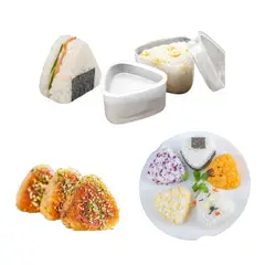 GENERICO - Pack 2u Molde De Arroz Triangular Para Onigiri Japones