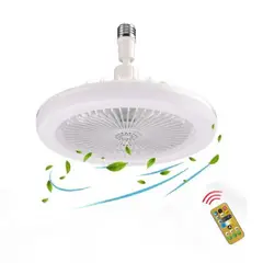 GENERICO - Foco Ventilador de techo Led Blanco Calido 50W con control
