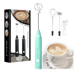 GENERICO - Mini Batidora Manual Eléctrica carga USB de Café