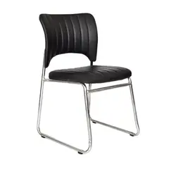 OFIDEAS - Silla Fija Visita Tapiz Cuero 120 Kg Estructura Ofideas