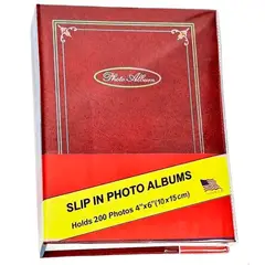 GENERICO - Álbum Para 200 Fotos Tamaño Estándar Color Azul