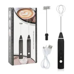 GENERICO - Mini Batidora Manual Eléctrica carga USB de Café