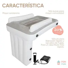 CHIBI CHIBI - Cama Inflable De Avión Toddlers
