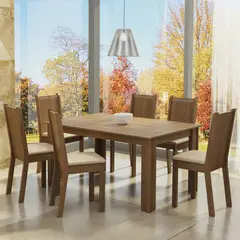 MADESA - Juego de Comedor Analu con 6 Sillas