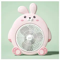 GENERICO - Ventilador de escritorio o mesa Rosado