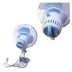 GENERICO - Ventilador Electrico Girable Dual Base con Gancho 2 Velocidades