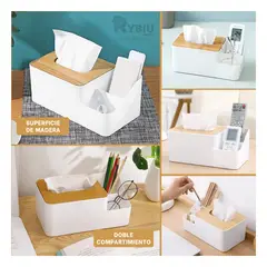 RYBIU IMPORT - Contenedor Ideal para Servilletas en Blanco Y+Gift Stickers