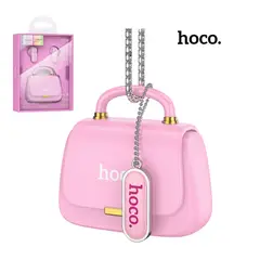 HOCO - Audífono Bluetooth Rosado con Estuche Tipo Bolso Sonido Premium
