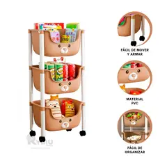 GENERICO - Estante Multifuncional en Tono Marrón Y+Post-it Adhesivos