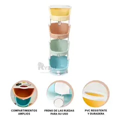 GENERICO - Estante Espacioso para Juguetes Multicolor Y+Ligas de Regalo