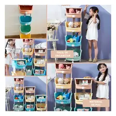 GENERICO - Repisa de Jugueteria Multicolor Y+Regalo Ligas para Peinar