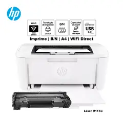 HP - Impresora Monocromática Laser M111w WiFi USB 20