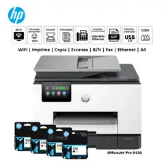 HP - Impresora Multifuncional OfficeJet Pro 9130 Duplex Wifi Red ADF FAX