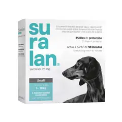 AGROVET - ANTIPULGAS PARA PERRO SURALAN SMALL 5 - 10 KG X4 TABLETAS
