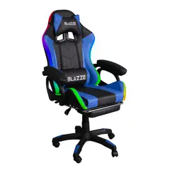 BLAZZE - Silla Gamer Ergonómica Buff RGB  Azul