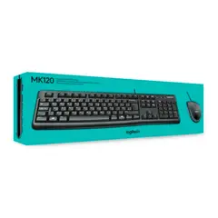 LOGITECH - Kit Teclado Y Mouse Logitech MK120 Alambrico USB
