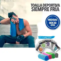 GENERICO - Pack 2 Toallas frías refrescantes relajante heladas