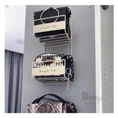 RYBIU IMPORT - Organizador de 2 Niveles para Carteras de 45x17x19 Blanco
