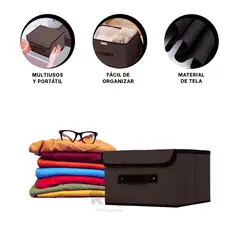RYBIU IMPORT - Caja Almacenera para Ropa en Color Negro Y+Regalo Agendita