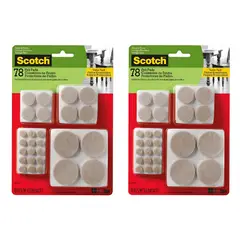 3M - Pack x2 Fieltros Scotch Circulares Beige x78