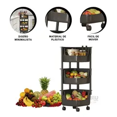 GENERICO - Organizador Movil y Versatil de Color Negro Y+Gift Stickers
