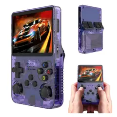 RETRO - Consola Retro R36s 2026 de 64GB ArkOS ORIGINAL Morado