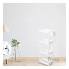 RYBIU IMPORT - Estante de 4 Niveles de Color Blanco Y+Regalo Stickers