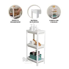 RYBIU IMPORT - Anaquel de 3 Nieles Multiusos de Blanco Y+Post-it Adhesivos