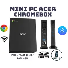 ACER - MINI PC CHROMEBOX SSD 16GB RAM 4GB WIFI BLUETOOTH CHROME OS FLEX