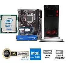 HALION - COMPUTADORA DE ESCRITORIO CORE I7 3770 8GB RAM 250 GB SSD M2