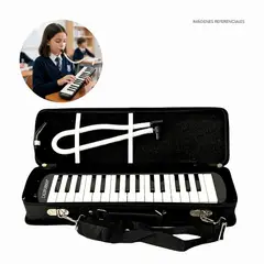 CALIFORNIA - Melódica de 32 teclas "California" - Color Negro con Estuche Rígido