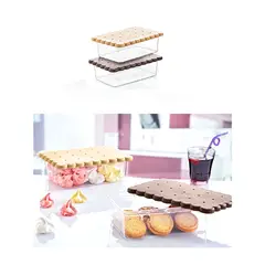 OKYANUS - Contenedor para galletas 1600 ml beige