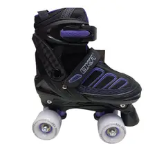 OKA - PATIN 4 RUEDAS NEGRO MORADO TALLA M 34-37