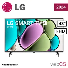 LG - TELEVISOR 43 SMART TV THINQ AI WEBOS HUB FHD LED 2024 - 43LR6000PSA