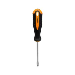 KAMASA - Desarmador Plano 6mmx4 PVC Goma Pack x 6unid