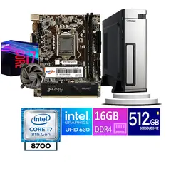 ANTRYX - COMPUTADORA DE ESCRITORIO SLIM CORE I7 8700  16GB RAM 512  GB SSD M2