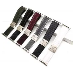 GENERICO - CORREA SECURE PARACHUTE BUCKLE NYLON WATCH DE 38-40-41-42 mm PLOMO