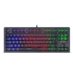 CYBERTEL - Teclado Gamer Semi Mecánico Killer Led Rainbow