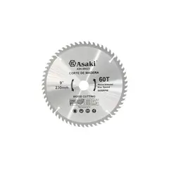 ASAKI - Disco Sierra para Madera 9" (230mm) 60 Dientes Kamasa
