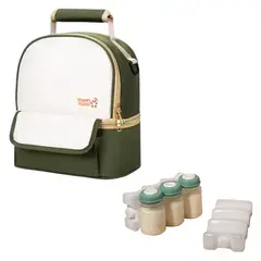 DAUER - Cooler Bag Térmico para Leche Materna +2 Porta Hielos