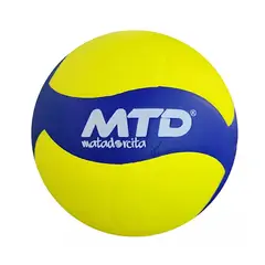 MTD - PELOTA PARA VÓLEY TALLA 5 PU MTD-410 AMARILLO NEÓN AZUL