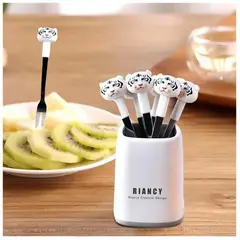 GENERICO - Mini Tenedores Blanco para Frutas