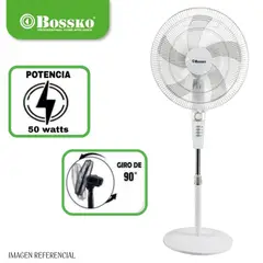 BOSKO - Ventilador de pedestal 18" BOSSKO BK 8457VB 50 watts con Temporizador