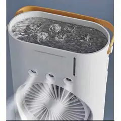 PREMIUM - Ventilador humidificador eléctrico portátil 12256 - blanco