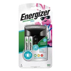 ENERGIZER - CARGADOR RECARGABLE SMART + 4 PILAS AA